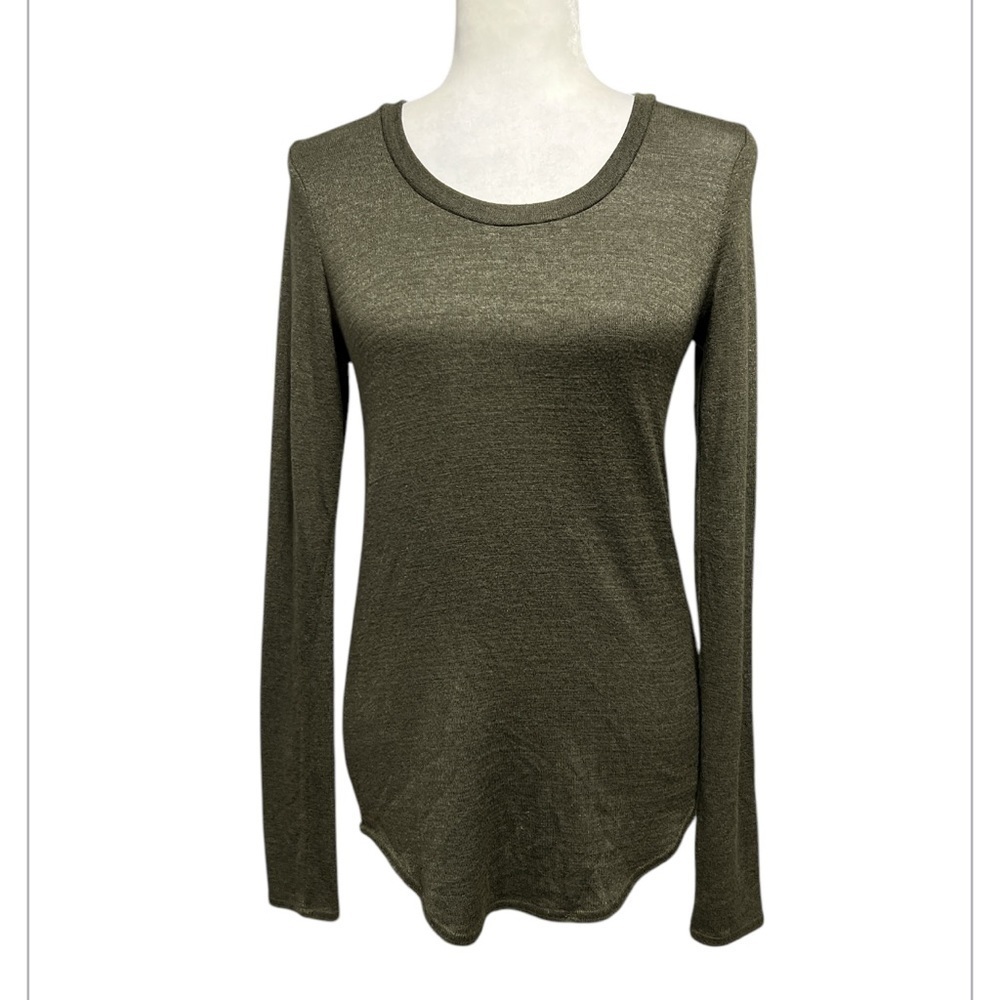 Aritzia WILFRED FREE Diapason Long Sleeve Heathered Top